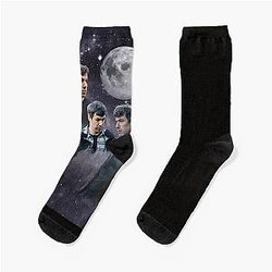 Nathan Fielder Dramatic Galaxy Wolf Socks