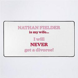 Nathan Fielder is My Wife Desk Mat