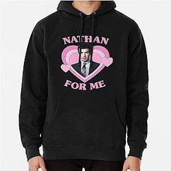 Nathan Fielder For Me Heart Baseball Sleeve Pullover Hoodie