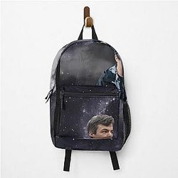 Nathan Fielder Galaxy Wolf Print Backpack