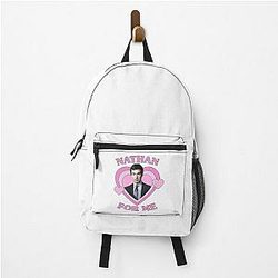 Nathan Fielder for Me Pink Heart Backpack