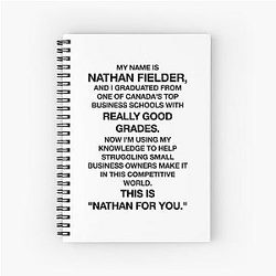 Nathan Fielder - For You Monologue Spiral Notebook