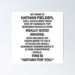 Nathan Fielder - Nathan for You Monologue Poster