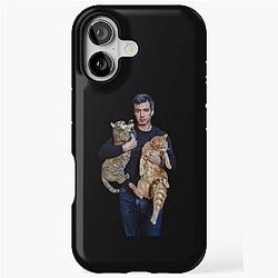 Nathan Fielder and His Cat iPhone Tough Case