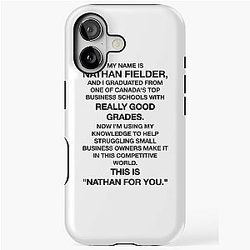 Nathan Fielder - Nathan For You Monologue iPhone Case
