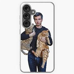Nathan Fielder and His Cat Samsung Galaxy Soft Case