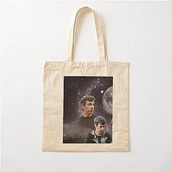 Nathan Fielder Galaxy Wolf Print Cotton Tote Bag