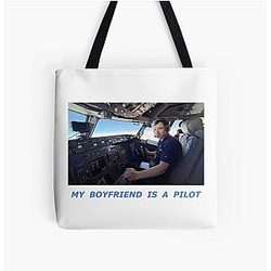 Nathan Fielder My Boyfriend Is A Pilot Tote Bag
