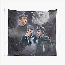 Nathan Fielder Galaxy Wolf Print Tapestry