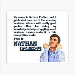 Nathan For You Tagline 스티커