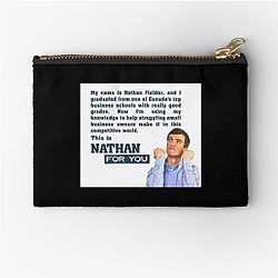 Nathan For You Tagline Zipper Pouch