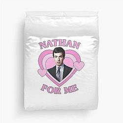 Nathan Fielder Rosa Herz Bettbezug
