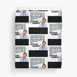 Nathan For You Tagline Tapestry 이불 커버