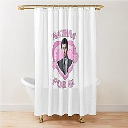 Nathan Fielder Für rosa Herz Dusche Vorhang