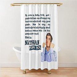 Nathan For You Tagline Tapisie Dusche Vorhang