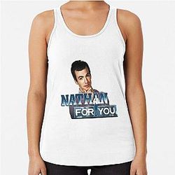 Nathan For You- Ja. Nathan Fielder Racerback Tank Top