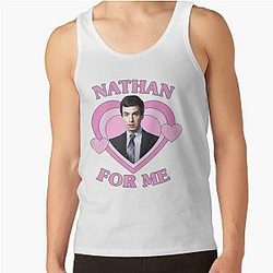 Nathan Fielder 핑크 하트 탱크 탑