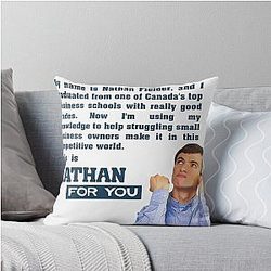 Nathan For You Tagline Tapestry Pfeil Kissen