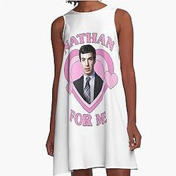 Nathan Fielder Für mich Rosa A-Linie Kleid