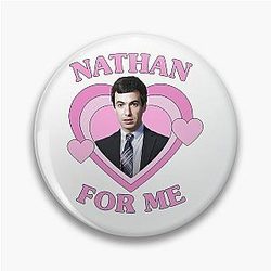 Nathan Fielder's Pink Heart Pin