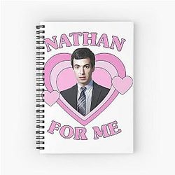 Nathan Fielder für Pink Heart Spiral Notebook