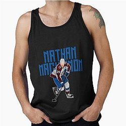 Nathan MacKinnon Plays the Puck Bold Tank Top