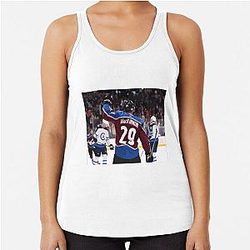 Nathan MacKinnon Jersey Painting Racerback Top