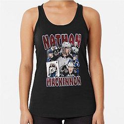 Nathan MacKinnon Retro Racerback Tank Top