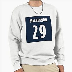 Nathan MacKinnon Blue Pullover Sweatshirt