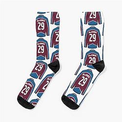 Nathan MacKinnon Colorado Jersey Socks