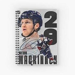 Nathan MacKinnon Poster Spiral Notebook