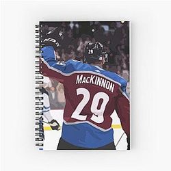 Nathan MacKinnon Jersey Spiral Notebook