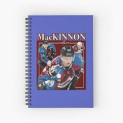 Nathan Mackinnon Retro Spiral Notebook