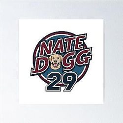 Nate Dogg, Nathan MacKinnon, Colorado Avalanche Poster