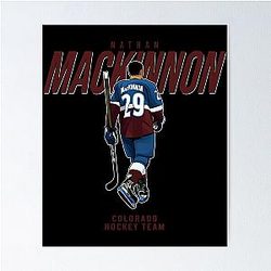 Nathan MacKinnon Colorado Hockey Team Poster