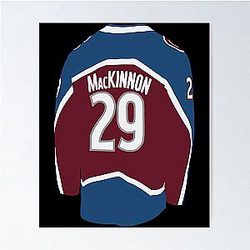 Nathan McKinnon Jersey Poster