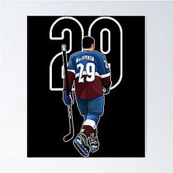 Nathan MacKinnon Colorado Number 29 Poster