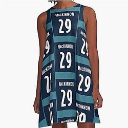 Nathan MacKinnon Blue A-Line Dress