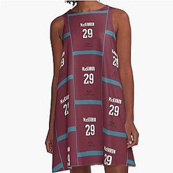 Nathan MacKinnon 29 Number Sleeveless A-Line Dress