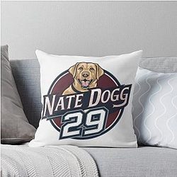 Nate Dogg, Nathan MacKinnon Colorado Avalanche Throw Pillow