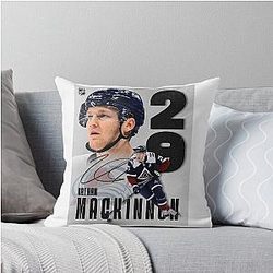 Nathan MacKinnon Throw Pillow