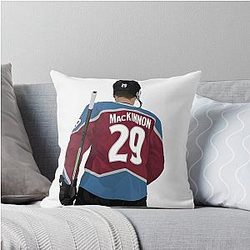 Nathan MacKinnon Throw Pillow