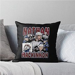 Nathan MacKinnon Throw Pillow