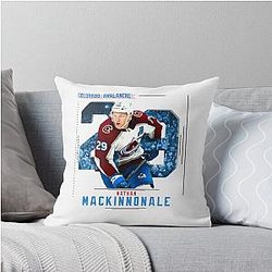 Nathan MacKinnon Ice Hockey Pillow