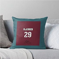 Nathan MacKinnon 29 Number Sleeveless Top Throw Pillow