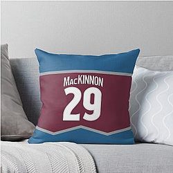 Colorado Avalanche Nathan MacKinnon Home Throw Pillow Case
