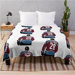 Nathan MacKinnon Throw Blanket
