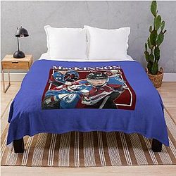 Nathan Mackinnon Retro Design Throw Blanket