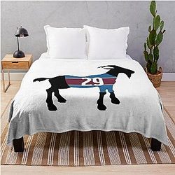 Nathan MacKinnon GOAT Throw Blanket