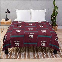 Nathan MacKinnon Number Sleeveless Throw Blanket